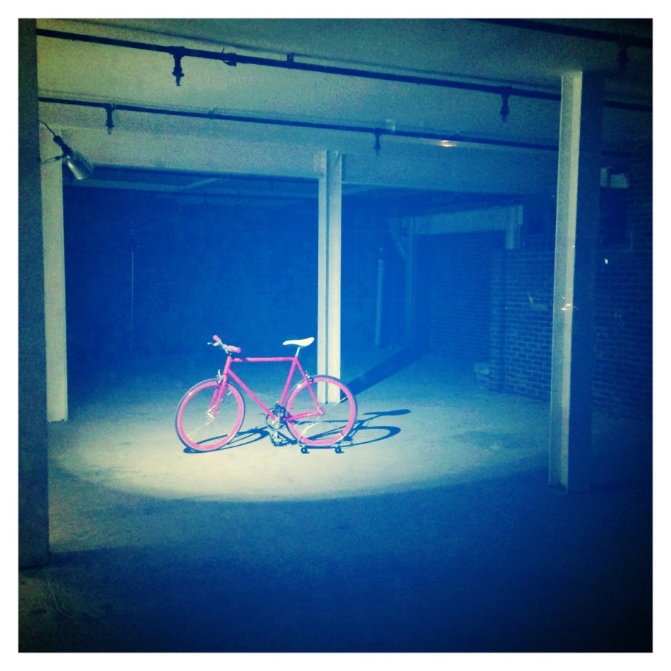 Pink Bicycle All Alone